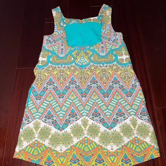Anthropologie Colorful Geometric Mini Dress